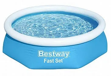 בריכת הקמה מהירה (שפה מתנפחת)קוטר 244 עומק 61 דגם 57448 BESTWAY ללא אביזרים נלווים