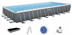 בריכת BESTWAY אולטרה 956*488*132 דגם 56623 2024 (יריעה בצבע אפור כהה