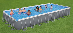 בריכת BESTWAY אולטרה 956*488*132 דגם 56623 2024 (יריעה בצבע אפור כהה