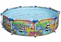 קוטר 274 עומק 66 דגם 5612  BESTWAY בריכת עמודים עגולה