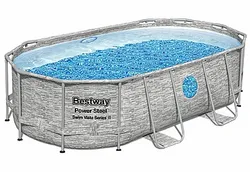 בריכת BESTWAY אולטרה 488*305*107 דמוי בריקים +2 חלונות